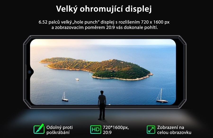 Oukitel K15 Plus velký displej 6,52"